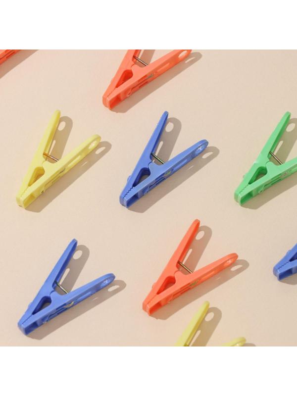 Прищепки бельевые, 5 см, 30 шт, цвет МИКС