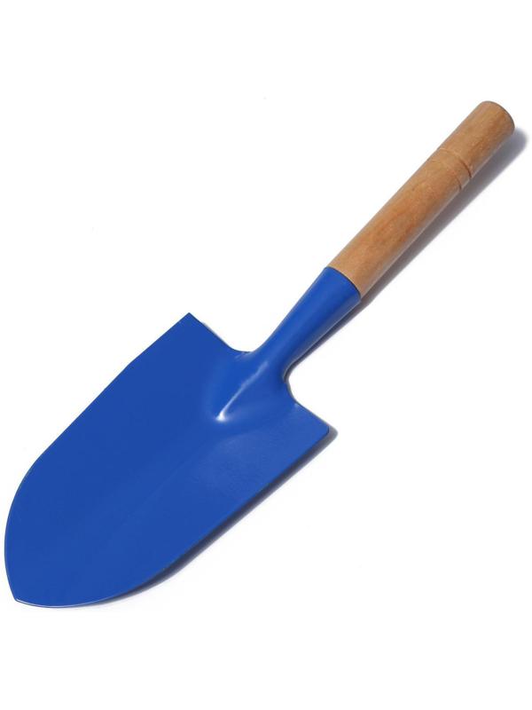 Набор садового инструмента, 3 предмета: совок, рыхлитель, вилка, длина 28 см, деревянные ручки