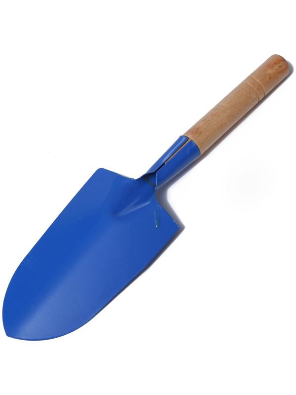 Набор садового инструмента, 3 предмета: совок, рыхлитель, вилка, длина 28 см, деревянные ручки