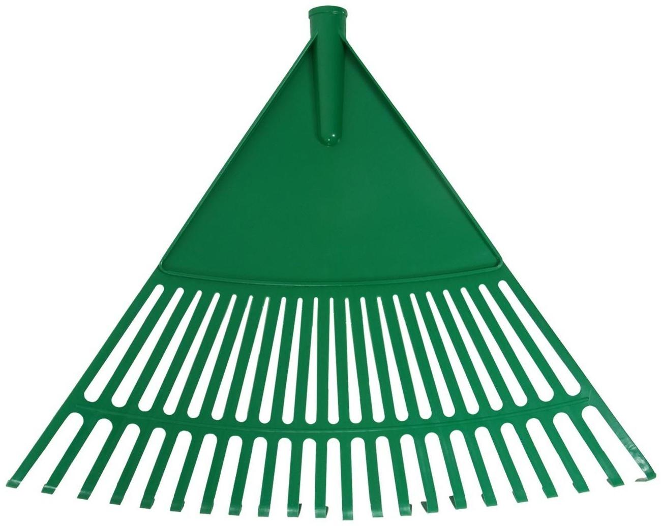 Грабли веерные, пластинчатые, 22 зубца, пластик, тулейка 24 мм, без черенка