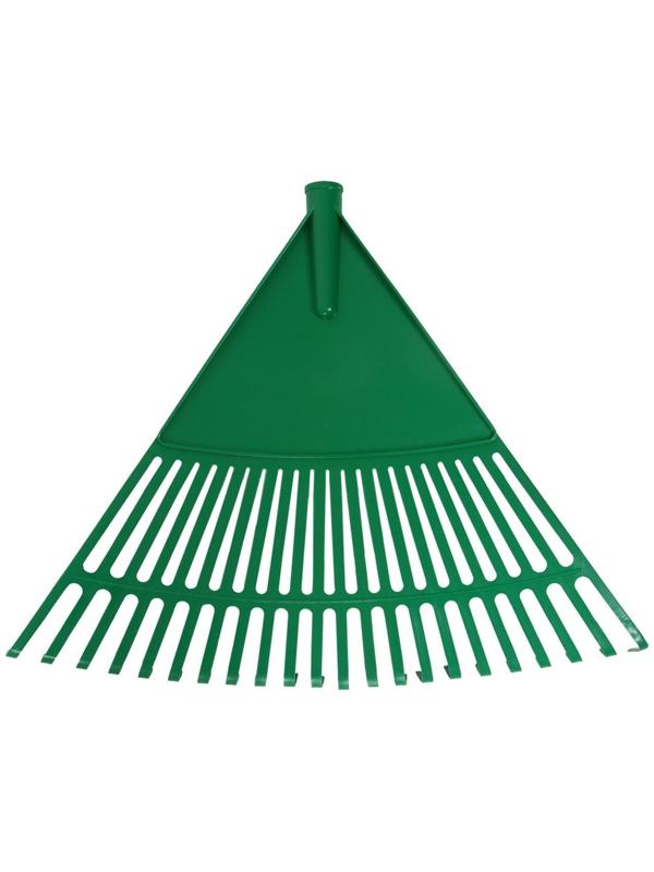 Грабли веерные, пластинчатые, 22 зубца, пластик, тулейка 24 мм, без черенка