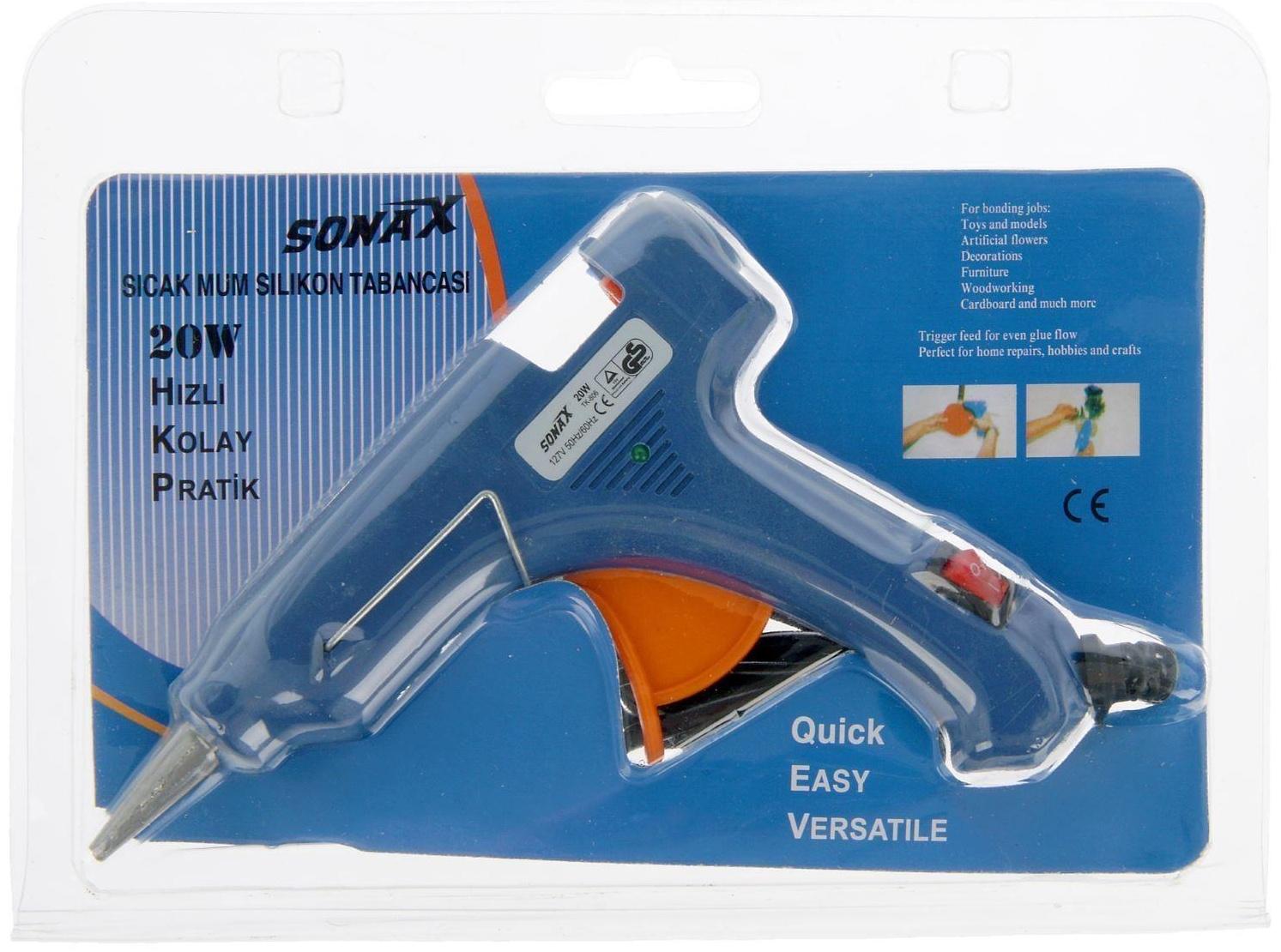 Клеевой пистолет 13,5х11 см питание: сетевой, диаметр стержня - 7 мм МИКС