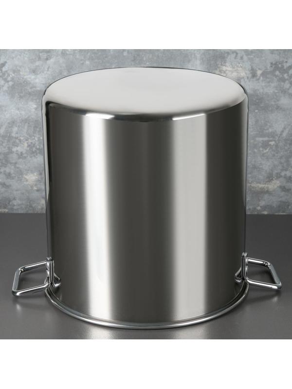 Котел «Общепит», 30 л, d=35 см, h=47 см, металлическая крышка, клёпанные ручки