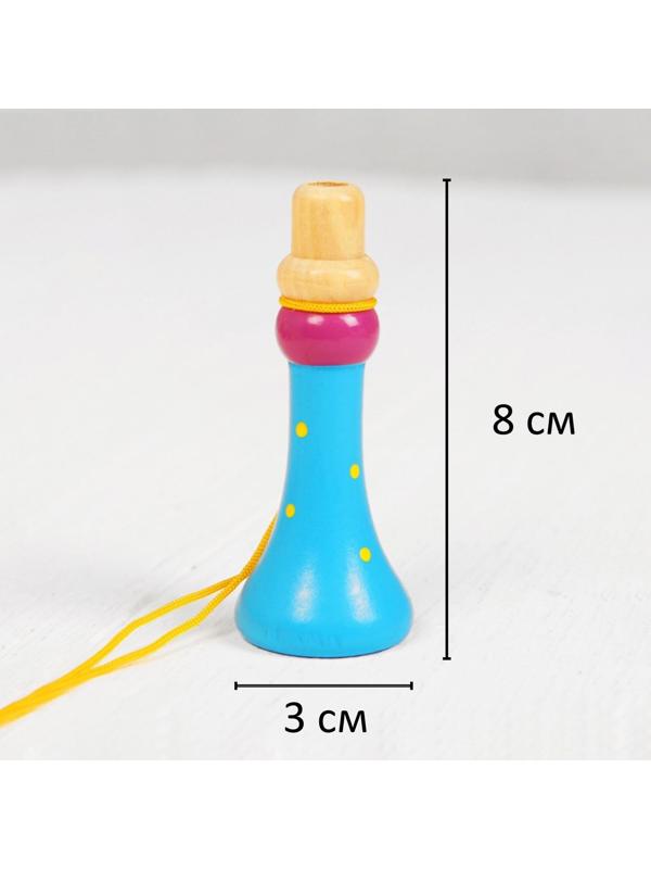 Музыкальная игрушка «Дудочка на верёвочке», цвета микс