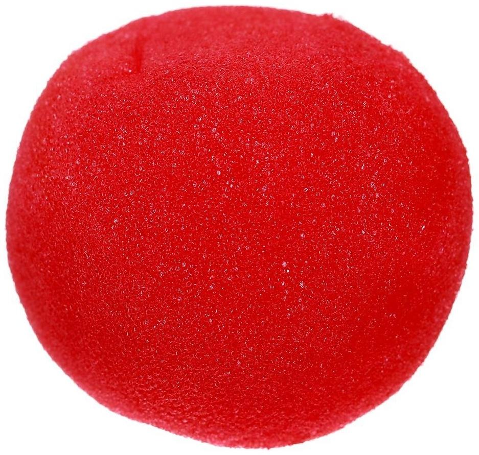 Нос клоуна, цвет красный