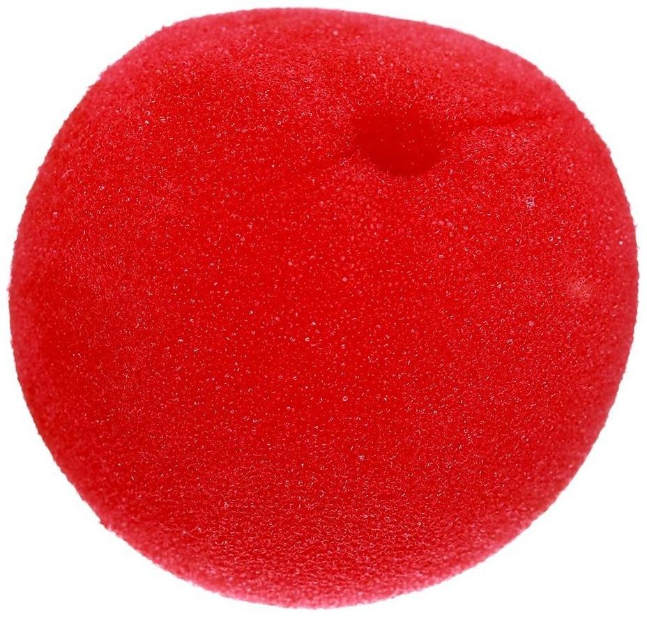 Нос клоуна, цвет красный