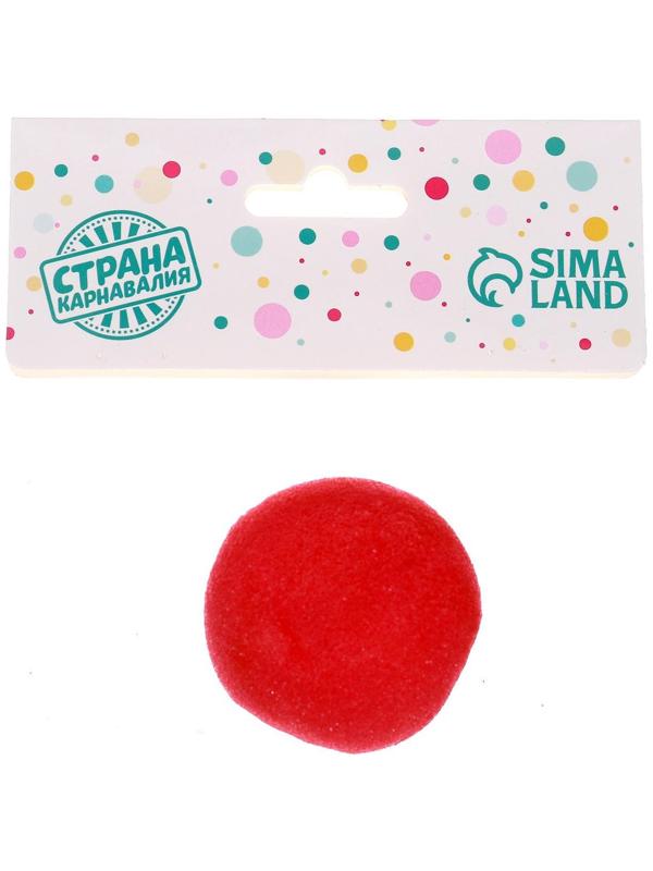 Нос клоуна, цвет красный