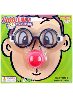 Набор-прикол «Клоуна», 2 предмета: очки, нос