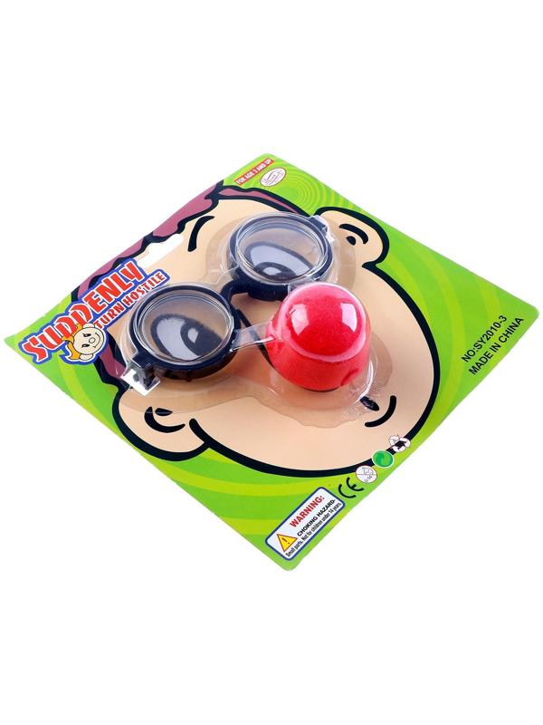 Набор-прикол «Клоуна», 2 предмета: очки, нос