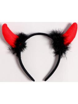 Карнавальный ободок «Красные рожки»