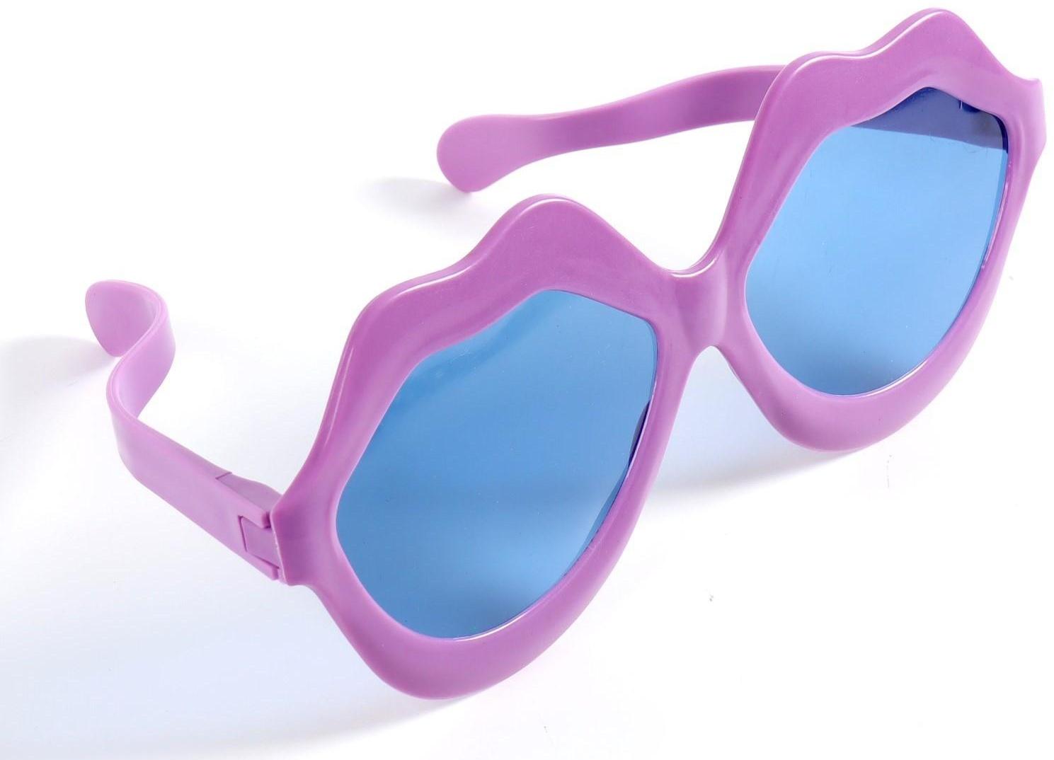 Очки-гигант «Поцелуй», 26×10 см, цвета МИКС