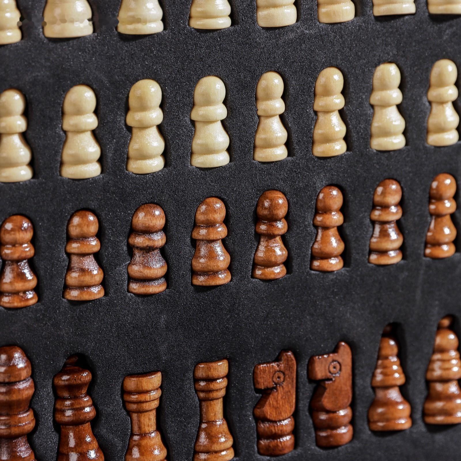 Набор для вина, 4 предмета: термометр, кольцо, открывашка, пробка, шахматы в комплекте