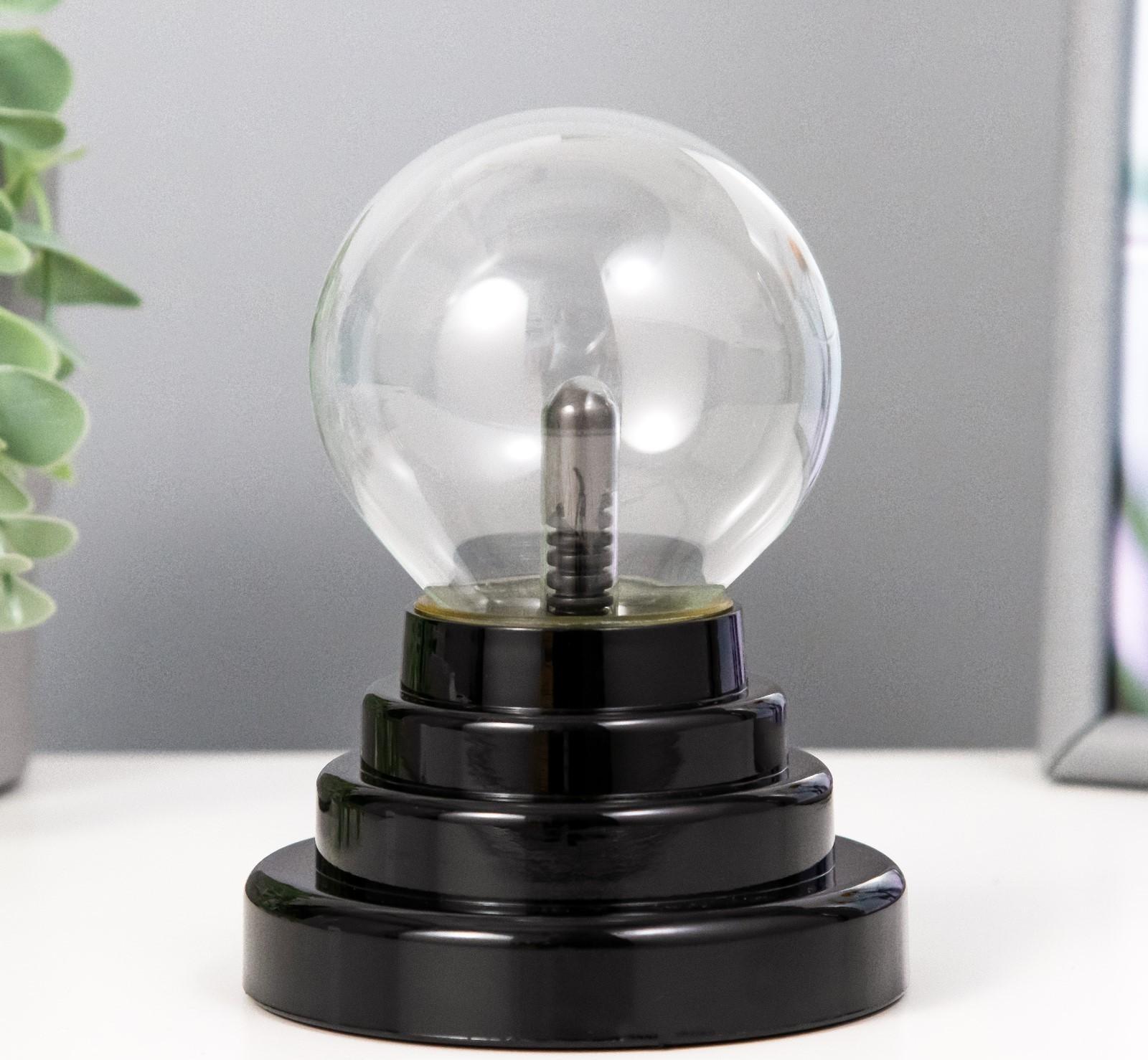 Плазменный шар красный шар 14х10х10 см