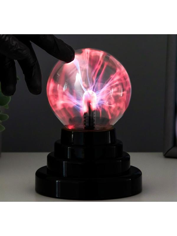 Плазменный шар красный шар 14х10х10 см