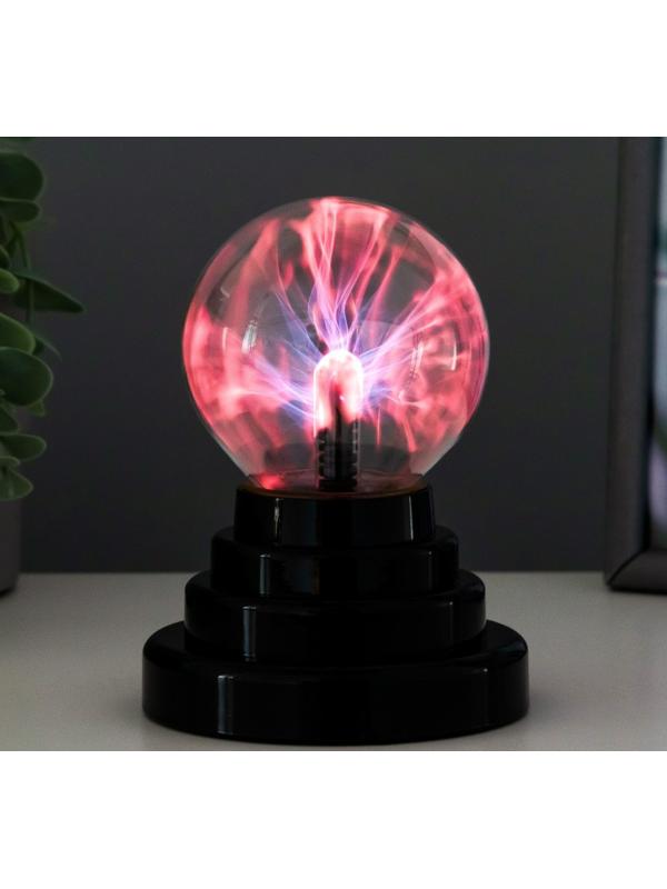 Плазменный шар красный шар 14х10х10 см