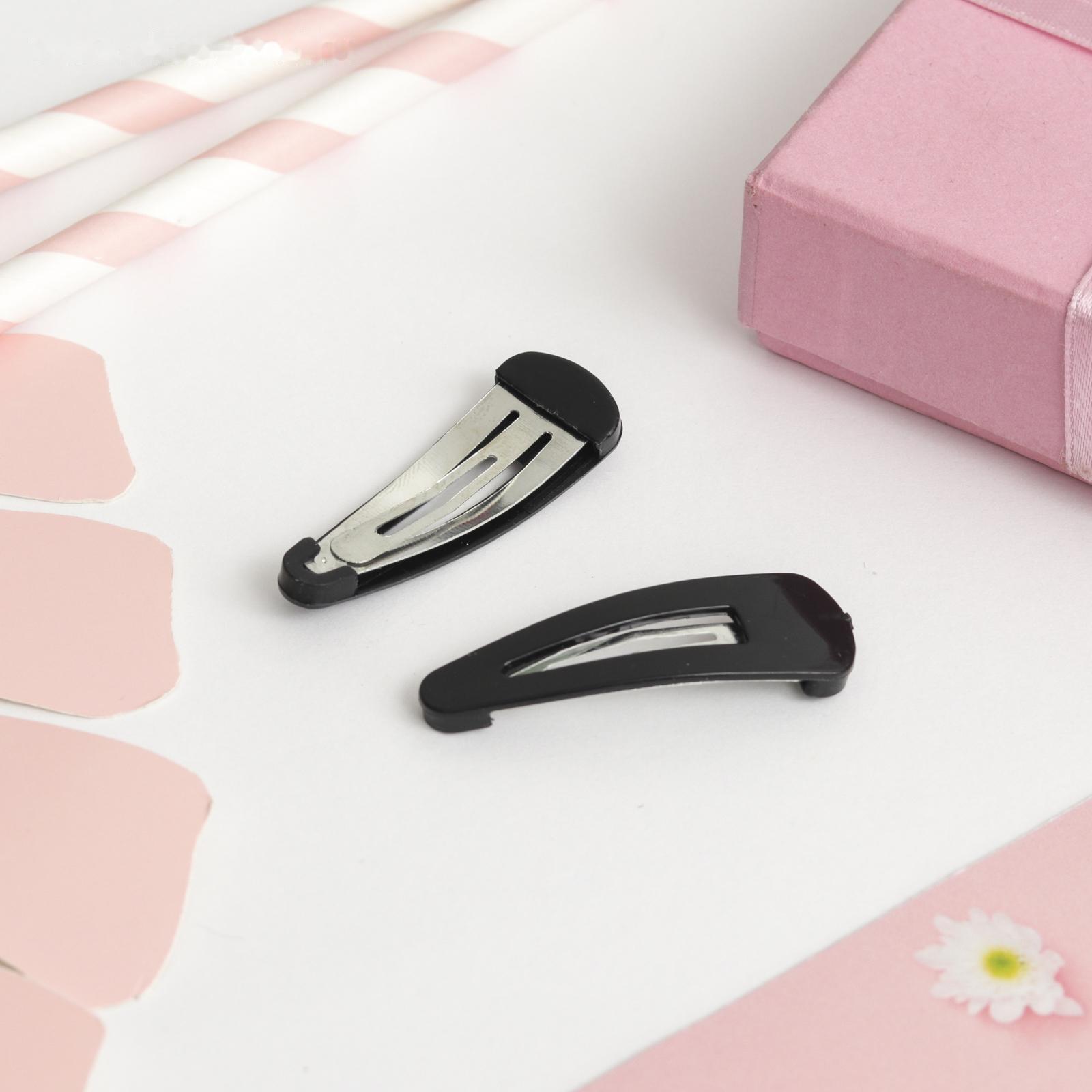 Невидимка для волос (набор 10 шт) мини, 4 см, чёрный