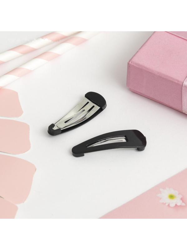 Невидимка для волос (набор 10 шт) мини, 4 см, чёрный