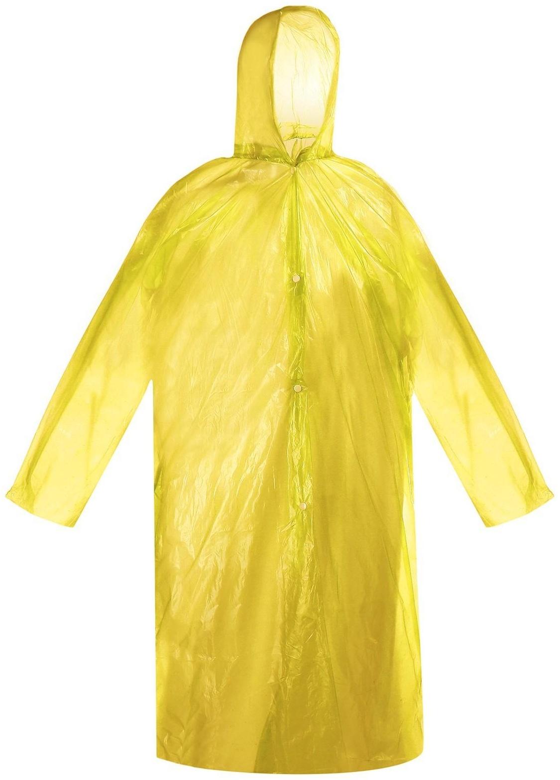 Дождевик-плащ взрослый, универсальный, цвет МИКС