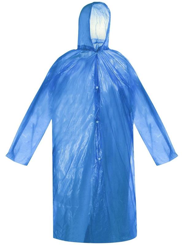 Дождевик-плащ взрослый, универсальный, цвет МИКС
