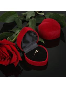 Футляр бархатный под кольцо 