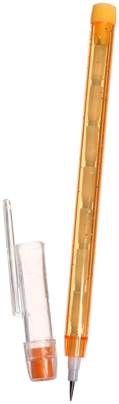 Карандаш секционный, чернографитный, с ластиком, «Флюор», МИКС