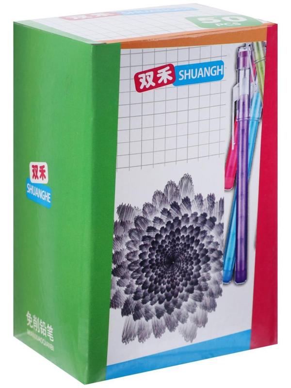 Карандаш секционный, чернографитный, с ластиком, «Флюор», МИКС