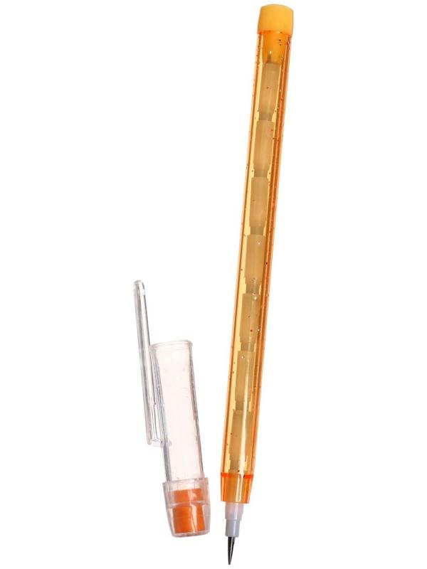 Карандаш секционный, чернографитный, с ластиком, «Флюор», МИКС