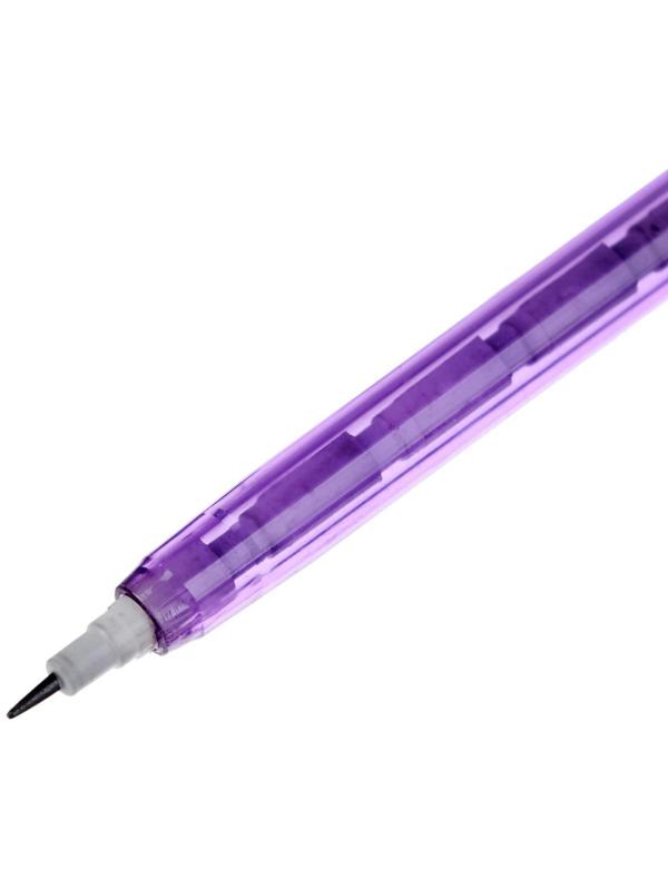 Карандаш секционный, чернографитный, с ластиком, «Флюор», МИКС