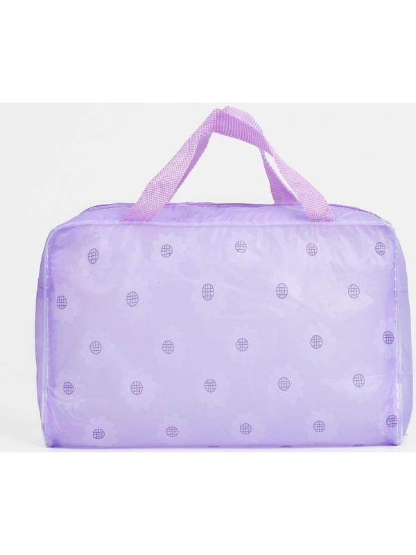 Косметичка на молнии, цвет сиреневый