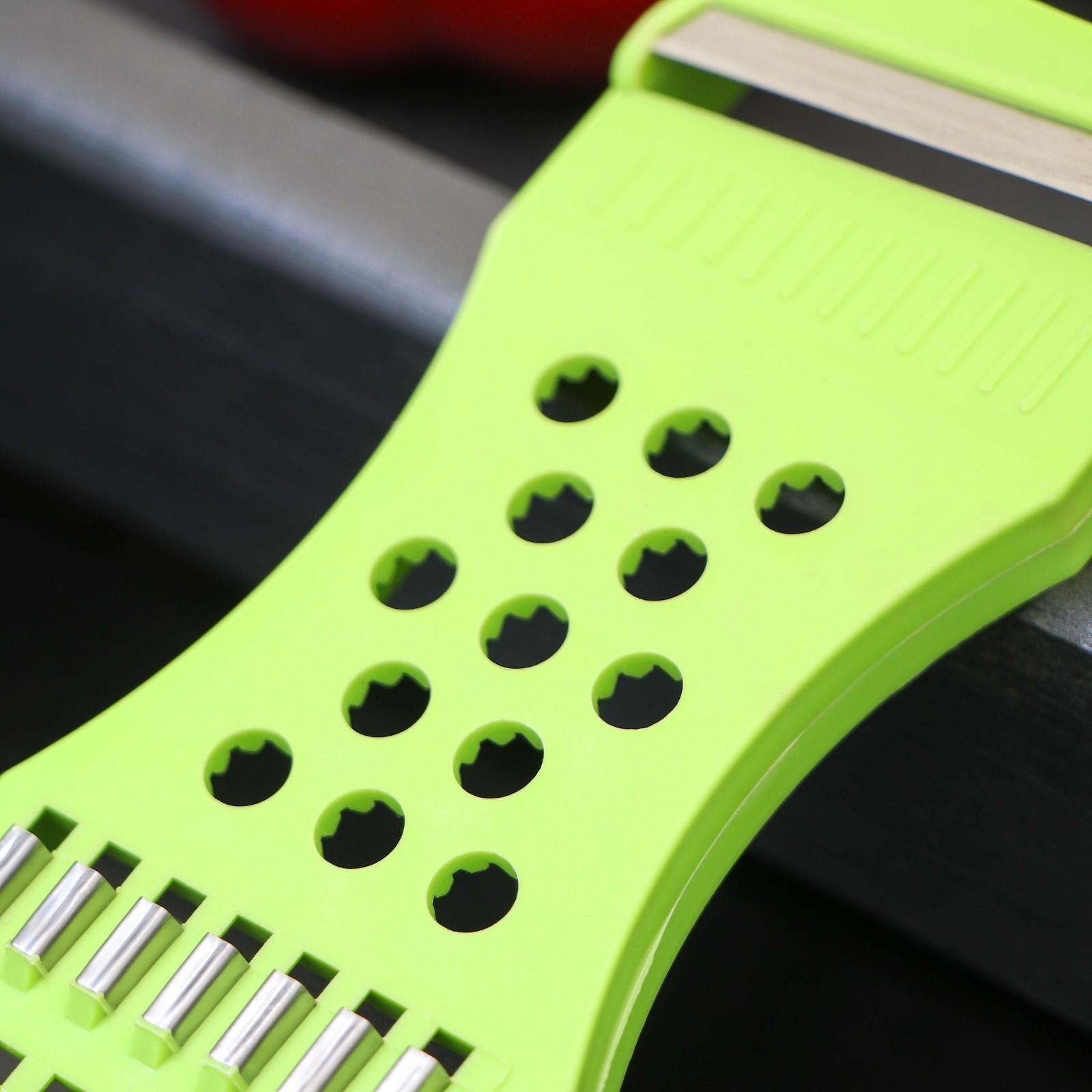 Овощечистка с тёркой и шинковкой Доляна, 17 см, цвет МИКС