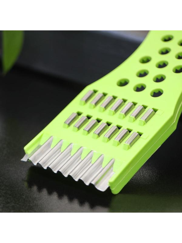 Овощечистка с тёркой и шинковкой Доляна, 17 см, цвет МИКС