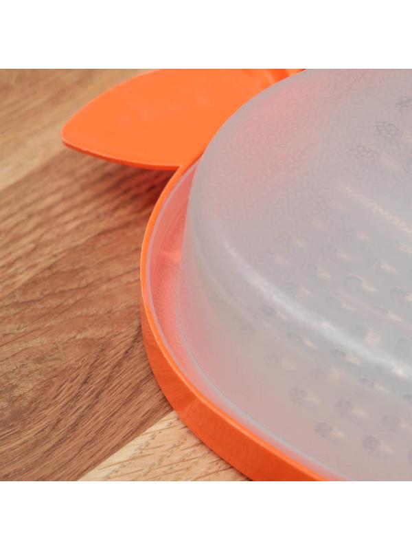 Тёрка с контейнером Доляна «Яблоко», 20×15×4 см, цвет МИКС