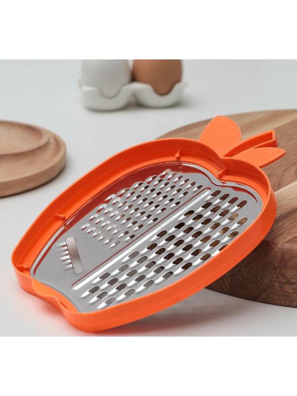 Тёрка с контейнером Доляна «Яблоко», 20×15×4 см, цвет МИКС