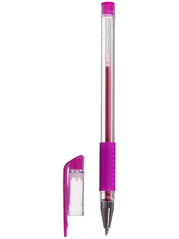 Набор гелевых ручек, 10 цветов, металлик, с блёстками, с резиновым держателем