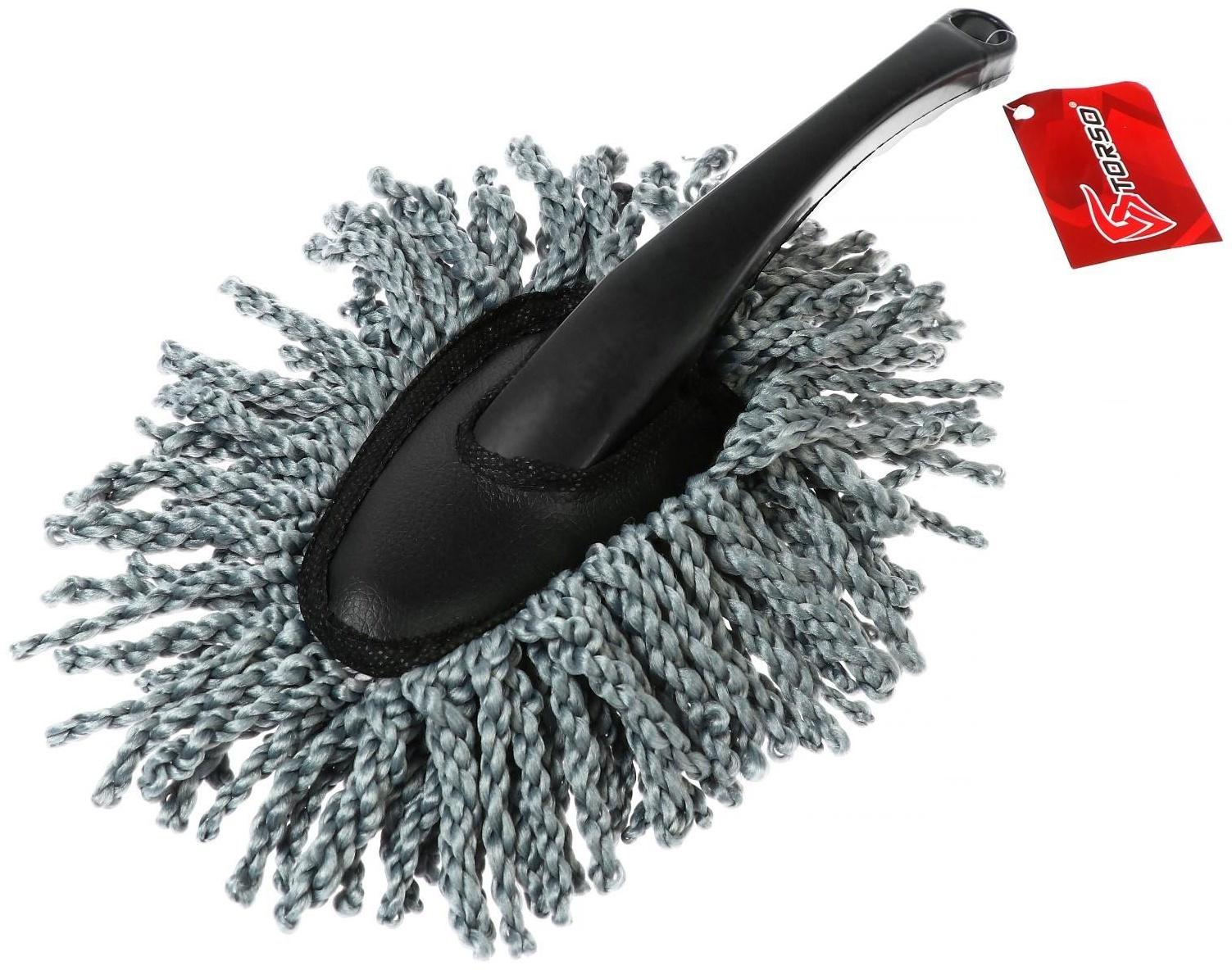 Щётка для удаления пыли TORSO, автомобильная, 30 см, микрофибра, микс