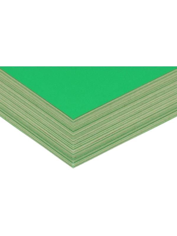 Бумага А4, 100 листов, 80 г/м, самоклеящаяся, флуоресцентный, ярко-зелёная