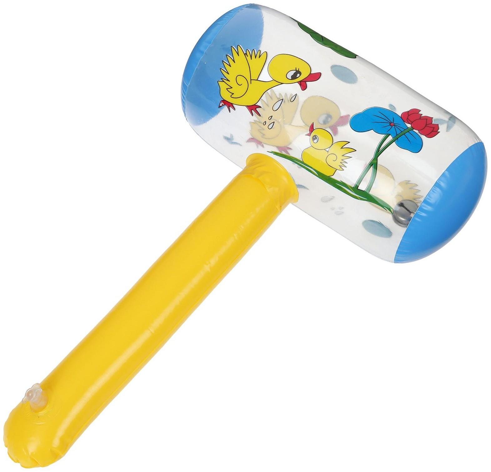 Игрушка надувная со звуком «Молоток» 30 см, цвета МИКС