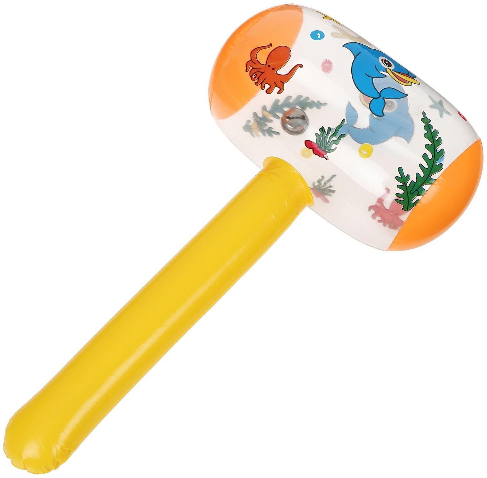 Игрушка надувная со звуком «Молоток» 30 см, цвета МИКС