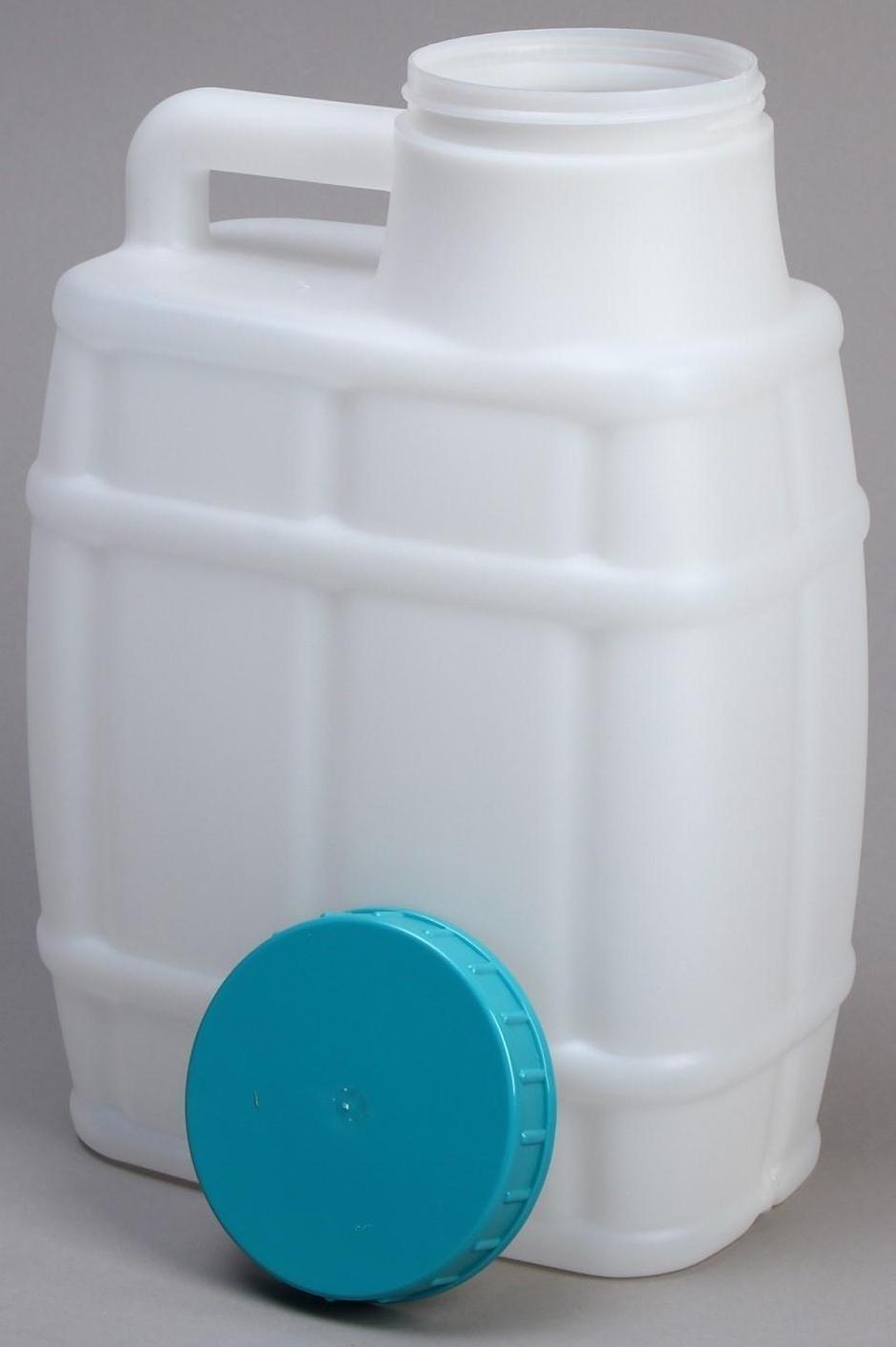 Канистра пищевая «Бочонок», 10 л, белая