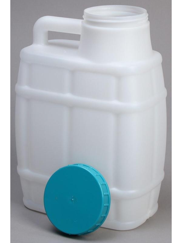 Канистра пищевая «Бочонок», 10 л, белая