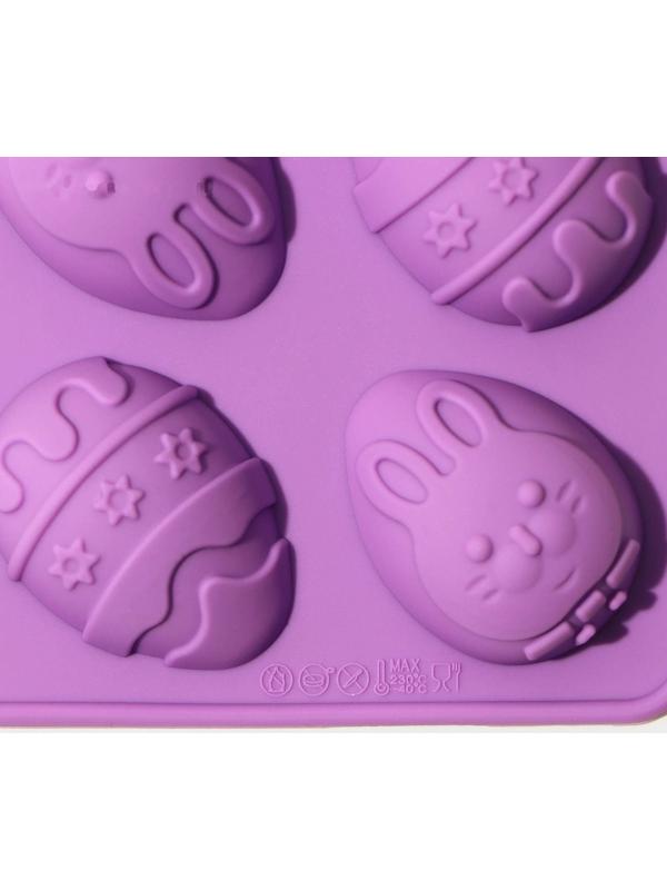 Форма для льда и кондитерских украшений Доляна «Пасха», 22×11×3 см, силикон, 10 ячеек, цвет МИКС