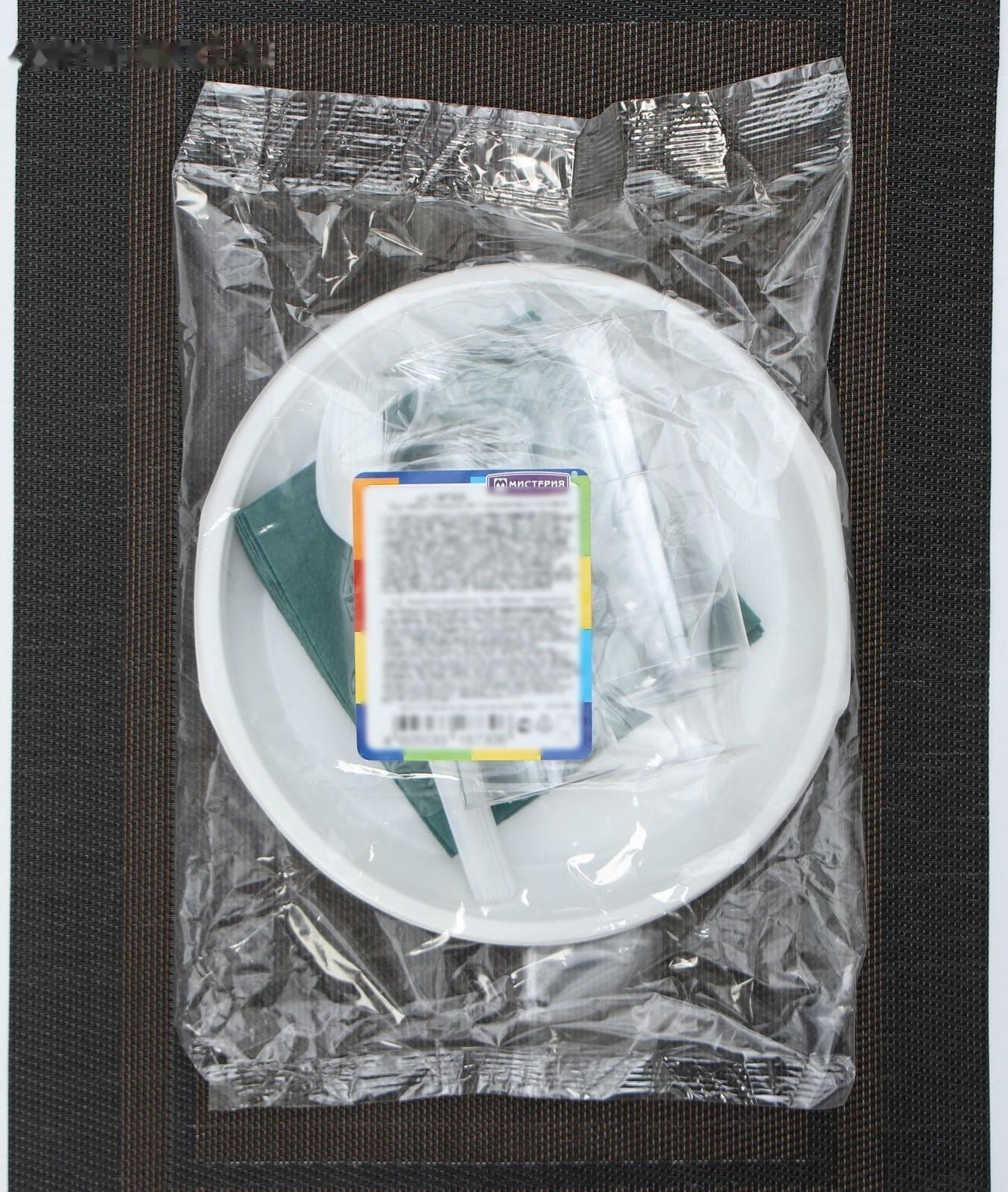 Набор одноразовой посуды «Праздничный», 6 персон, цвет МИКС