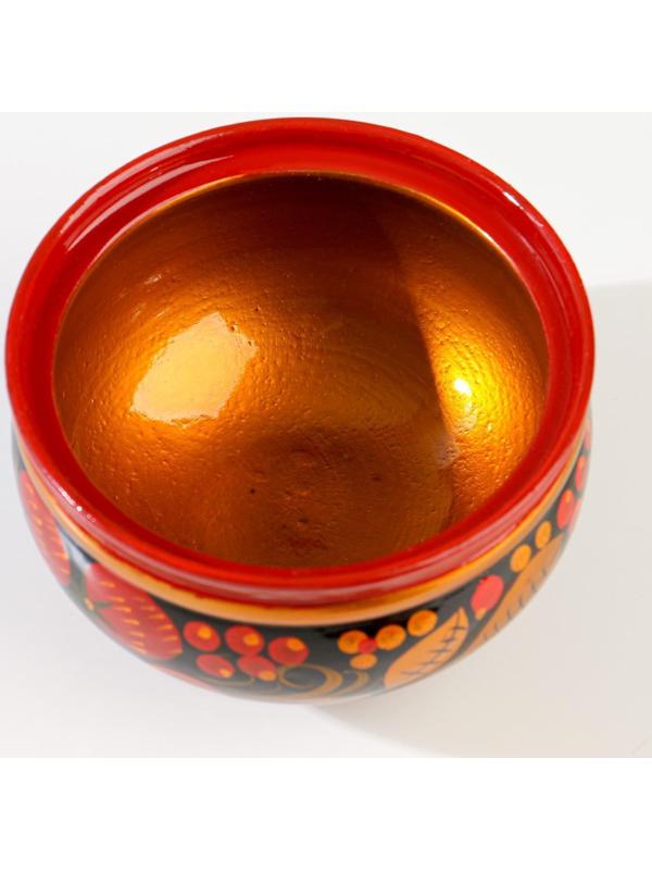 Сахарница «Ягодка», малая, 9×9 см, хохлома