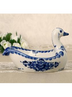 Подставка под половник «Уточка», 13х21 см, гжель