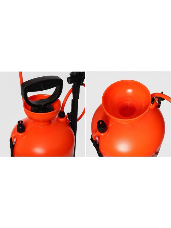 Опрыскиватель помповый ОП-207, 10 л, термоусадка, пластиковый брандспойт 208, «Жук»