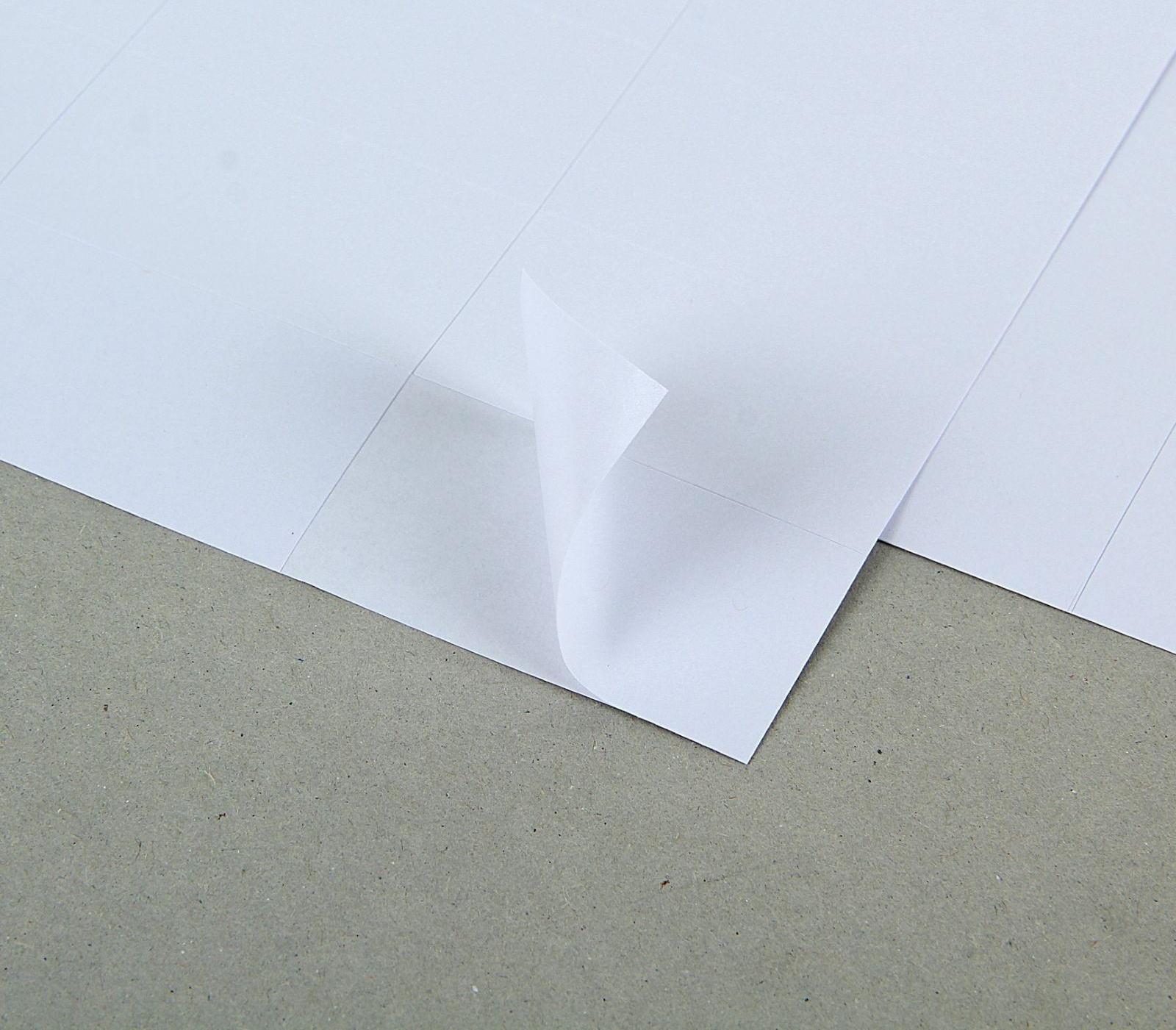 Этикетки А4 самоклеящиеся 100 листов, 80 г/м, на листе 40 этикеток, размер: 52,5 х 29,7 мм, белые