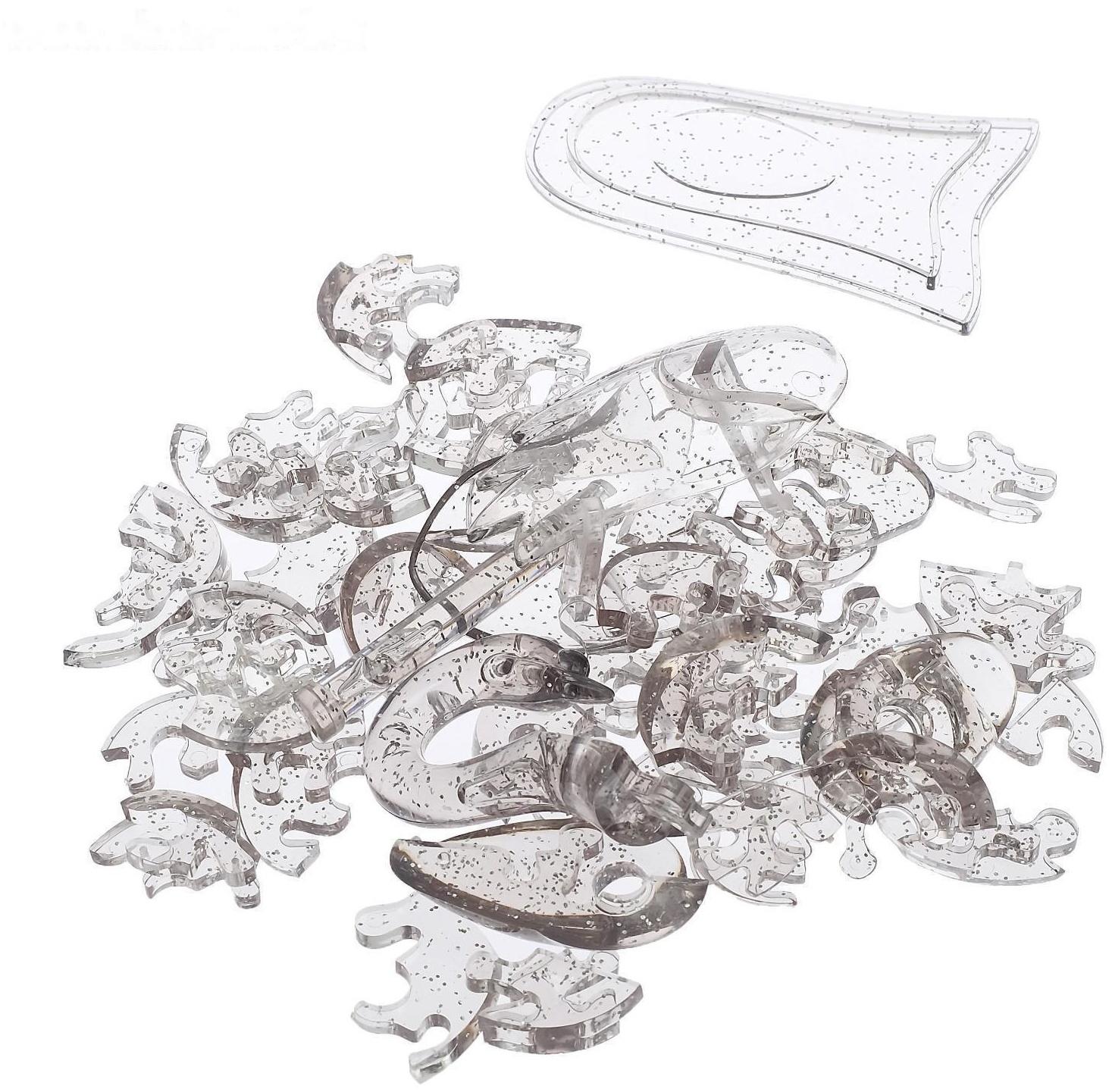 Пазл 3D кристаллический «Лебедь», 44 детали