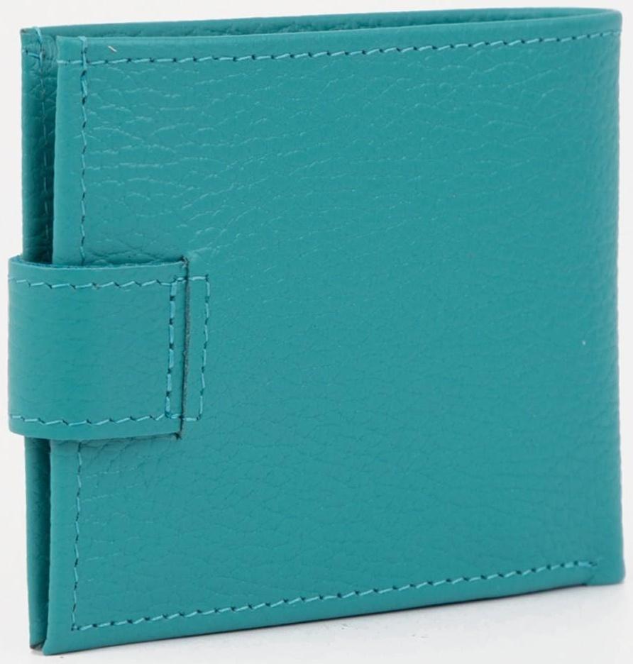Кошелёк на кнопке, цвет бирюзовый