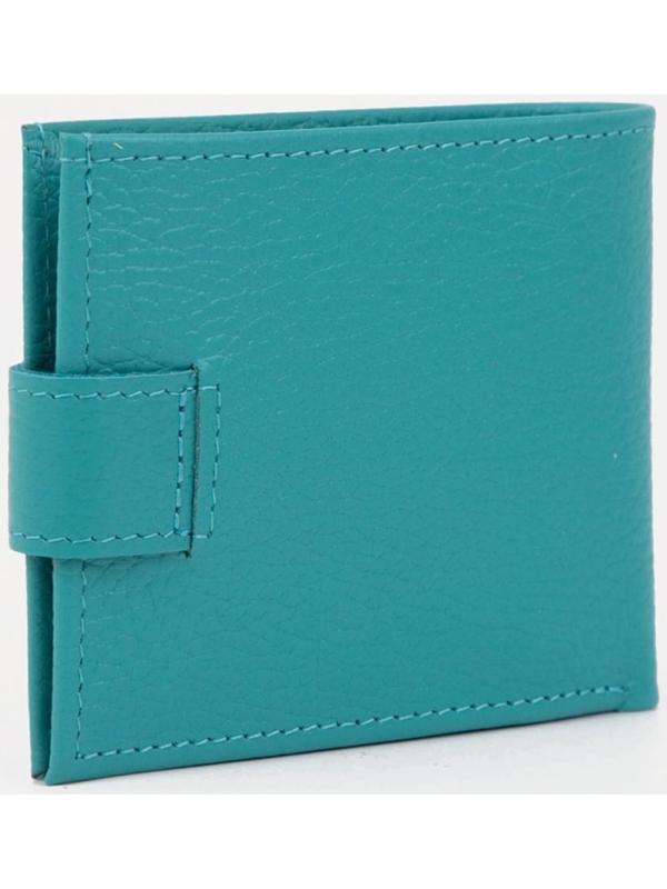 Кошелёк на кнопке, цвет бирюзовый