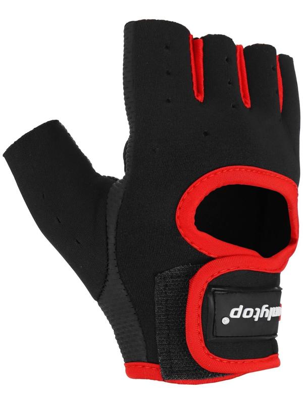 Перчатки для фитнеса ONLITOP, размер L, неопрен, цвет чёрный/розовый